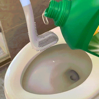 Easy Clean Toilet Brush with Long Handle
