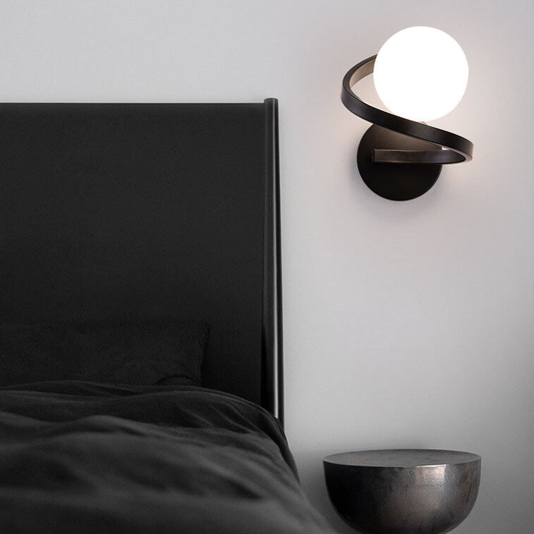 Elegant Metal Arc Wall Lamp