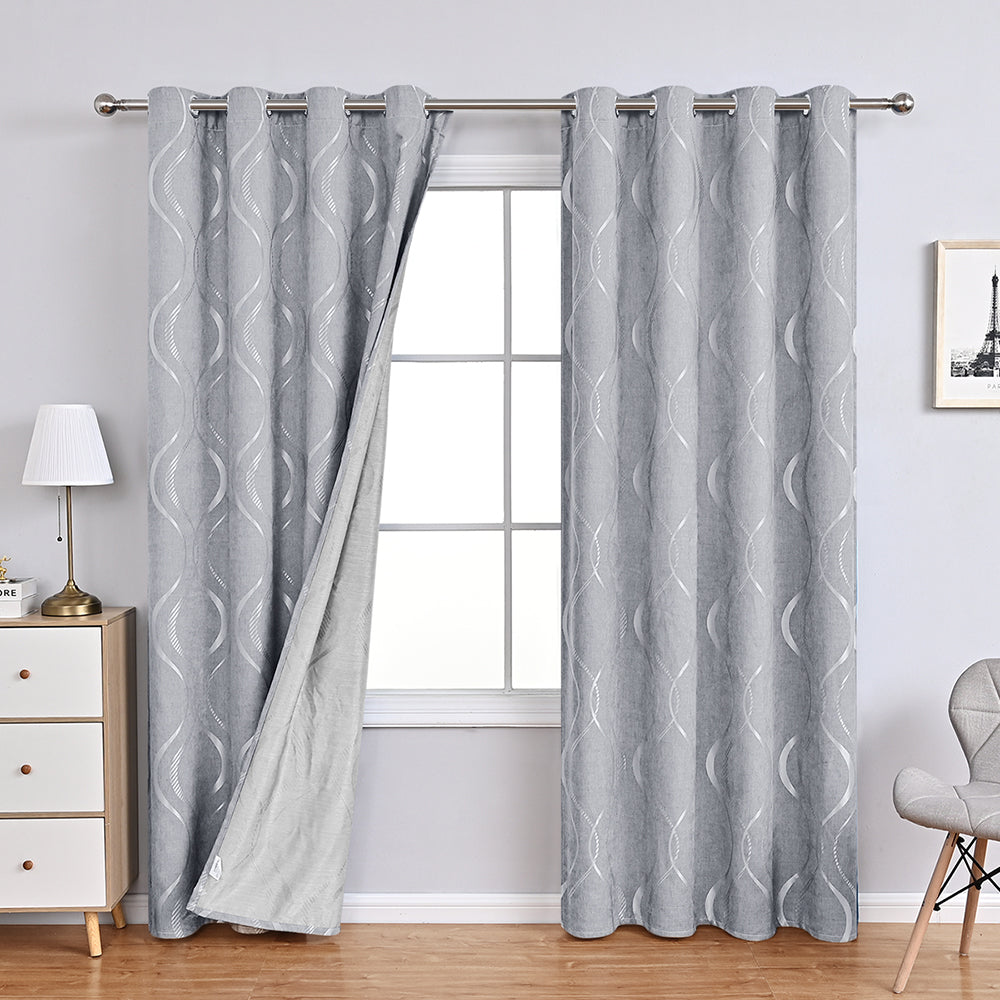 Beautiful Soft Floral Pattern Curtains - Fesara