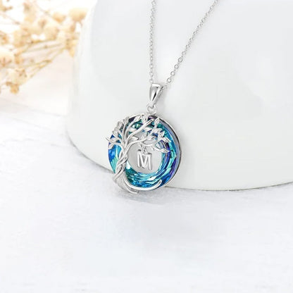 Natural Tree of Life Gemstone Pendant Necklace