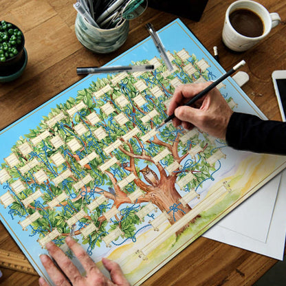 Personalized Heritage Family Tree Wall Art
