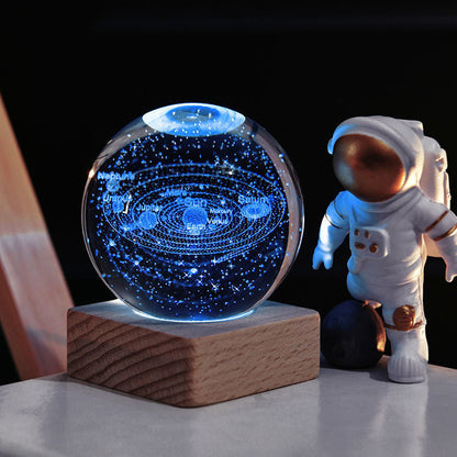 Colorful Cosmic Glass Nightlight Table Lamp