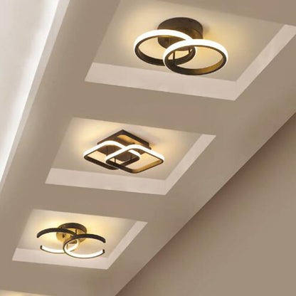 Modern Black LED Ceiling Lamp