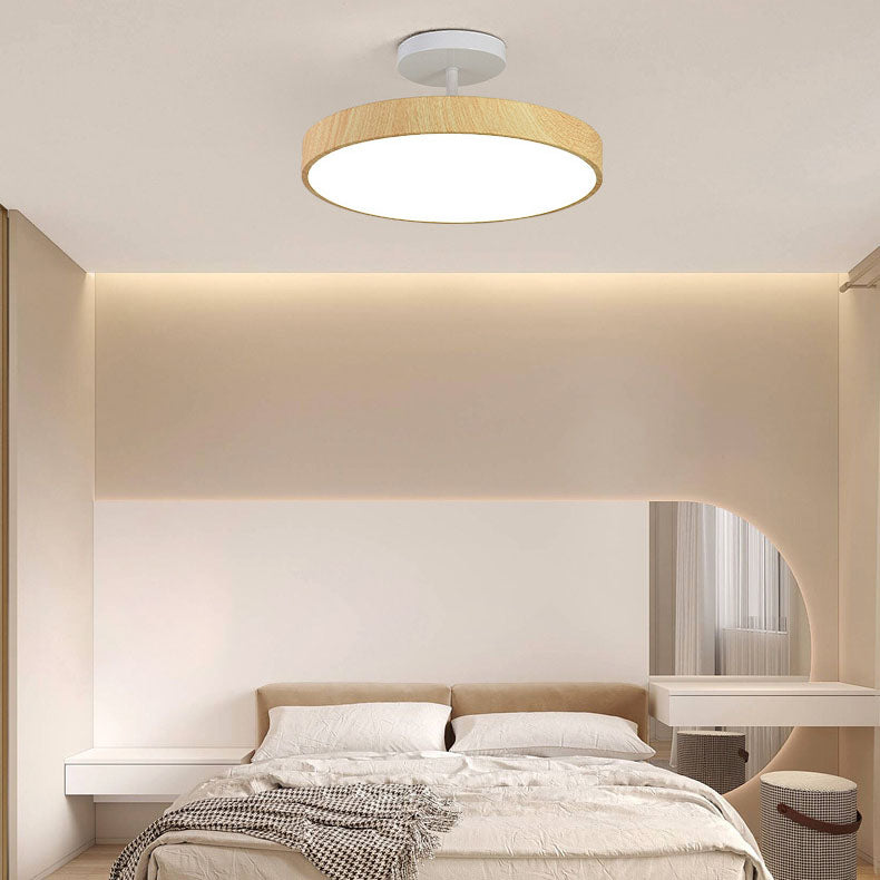 Asian Style Round LED Ceiling Mount Light