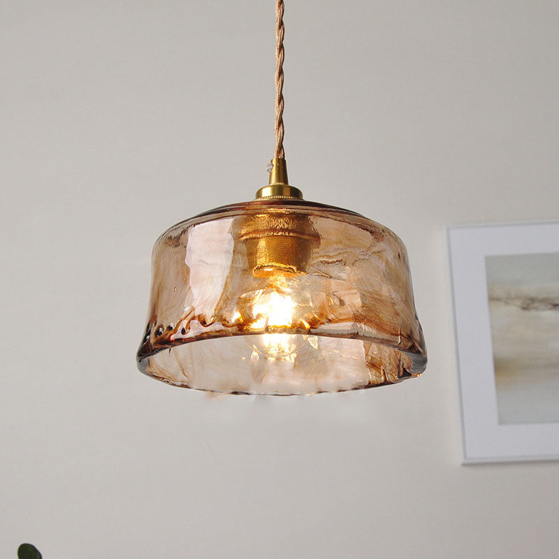 Classic Gold Glass Pendant Ceiling Light