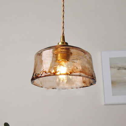 Classic Gold Glass Pendant Ceiling Light