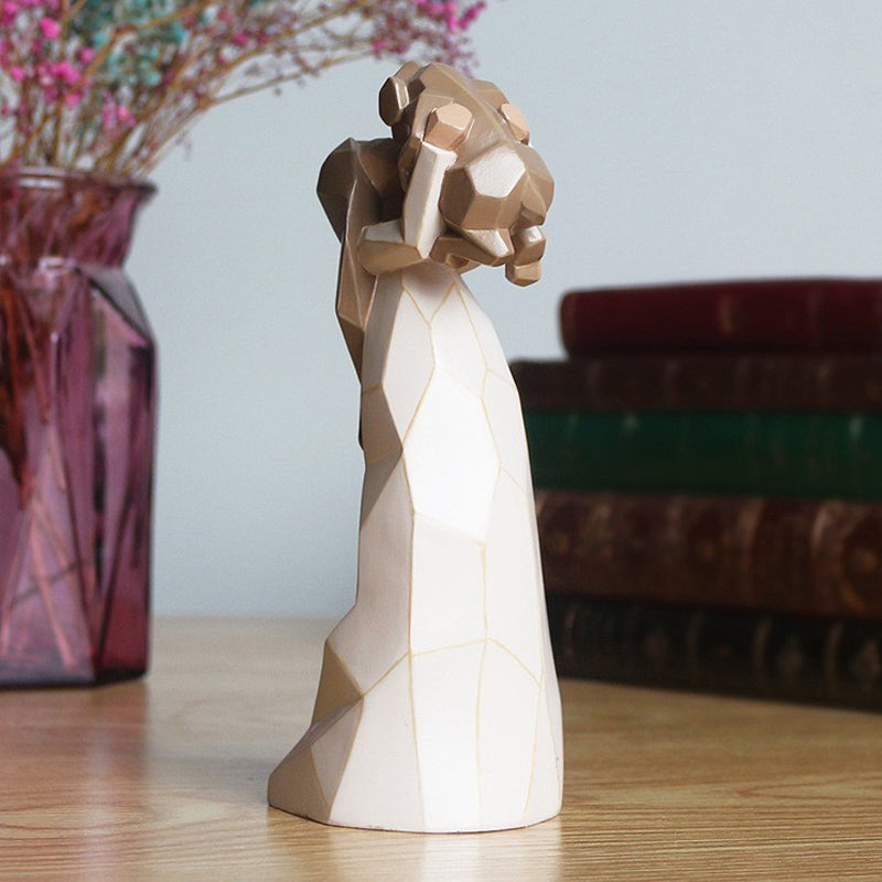 Lovely Dog Friendship Statue Figure