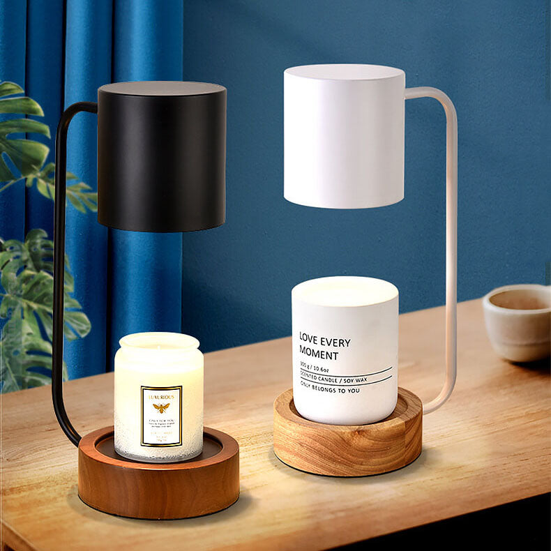 Rustic Wooden Dimmable Melted Wax Table Lamp