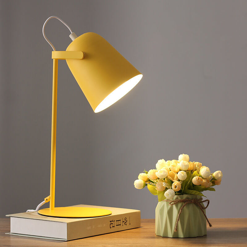 Sleek Brushed Metal Desk Lamp LED Light