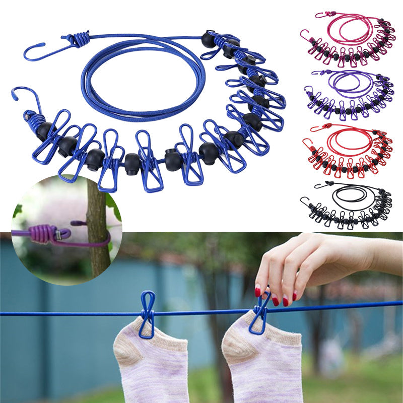 Compact Folding Travel Clothes Drying Rack