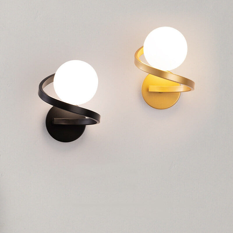 Elegant Metal Arc Wall Lamp