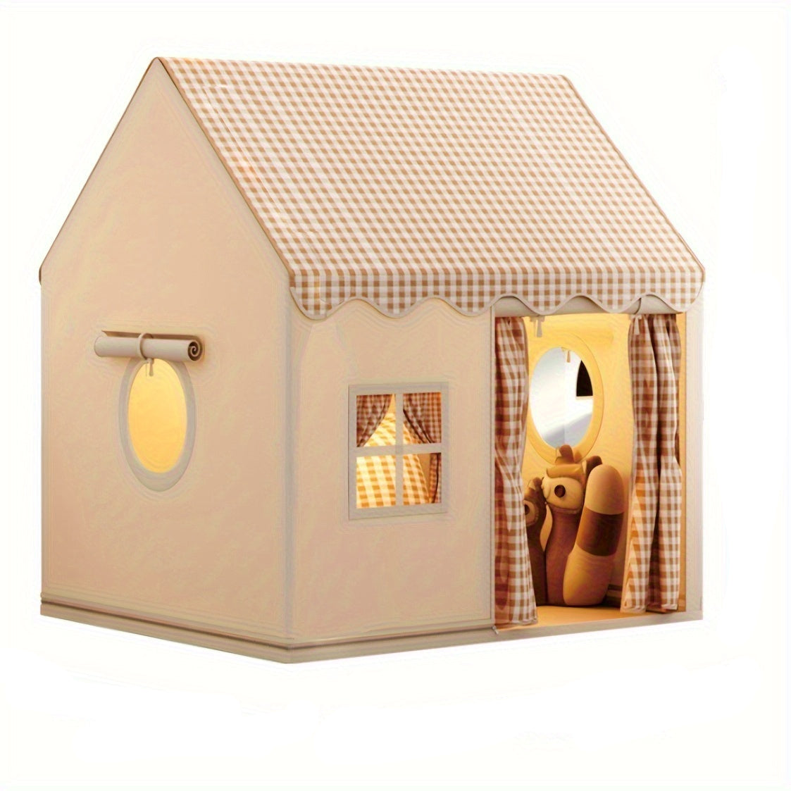 Fun Kids Playhouse Tent with Doors and Windows