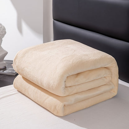 Soft Gray Plush Throw Blanket