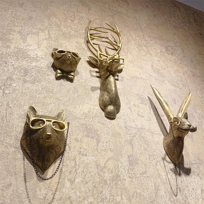 Wildlife Animal Head Wall Art Decor