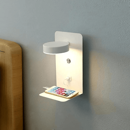 Flexible Table Lamp with USB Charger and Storage