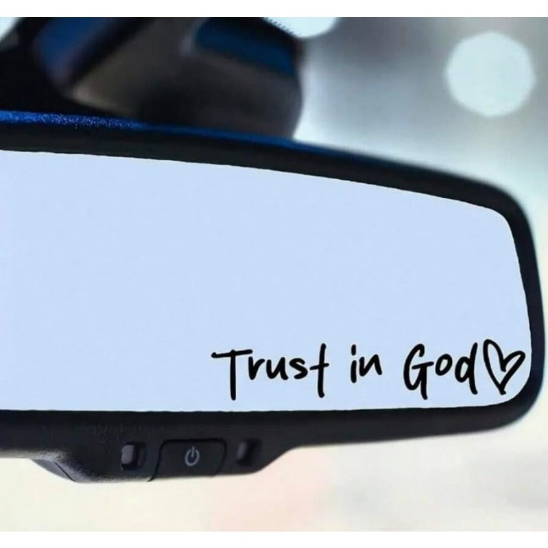 Faith Inspirational Car Mirror Sticker