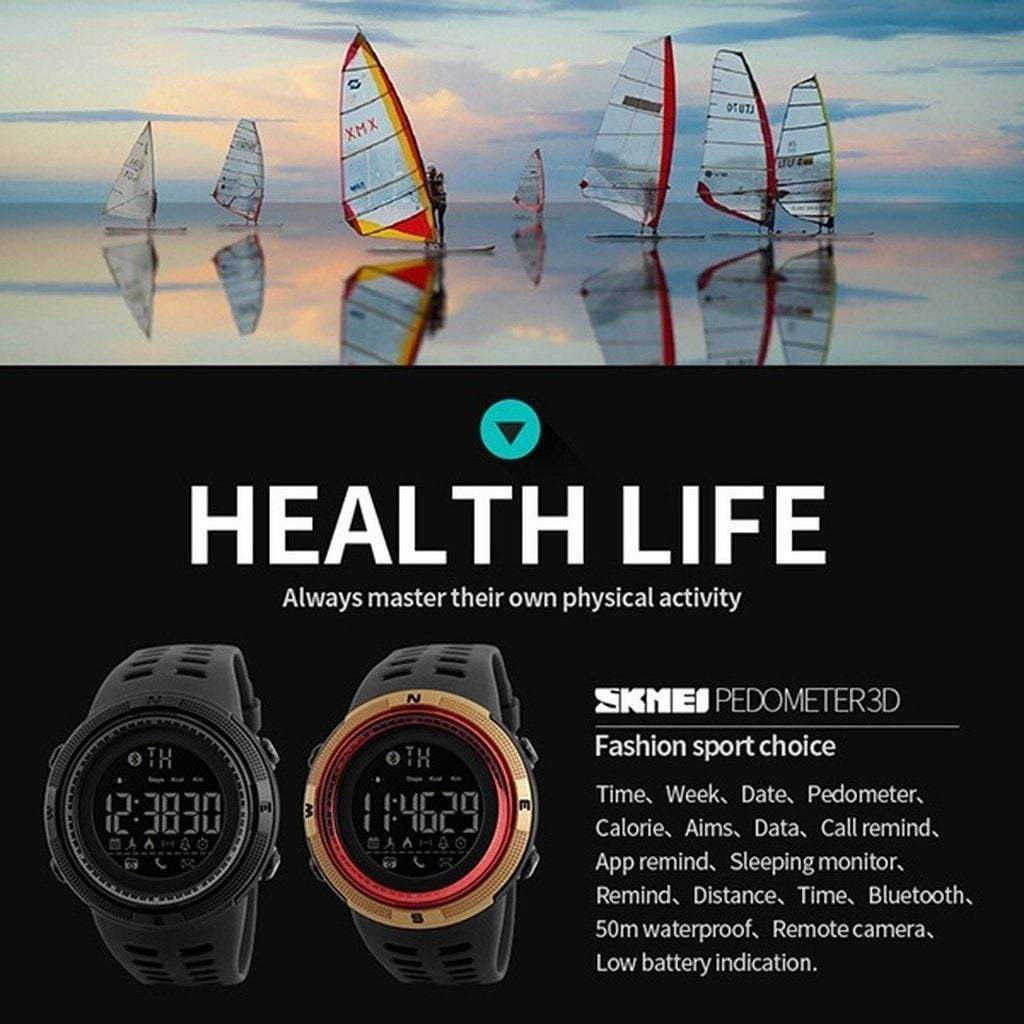 Fesara Men's Digital Fitness Tracker Watch