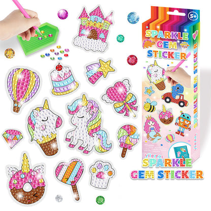 Colorful Diamond Art Sticker Set - Fesara