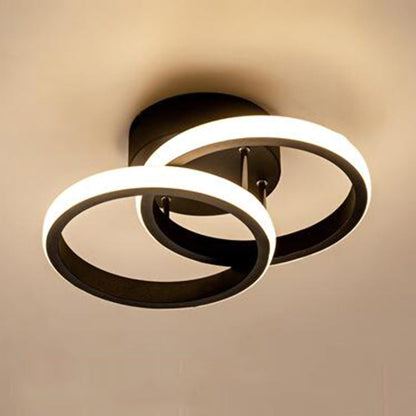 Modern Black LED Ceiling Lamp