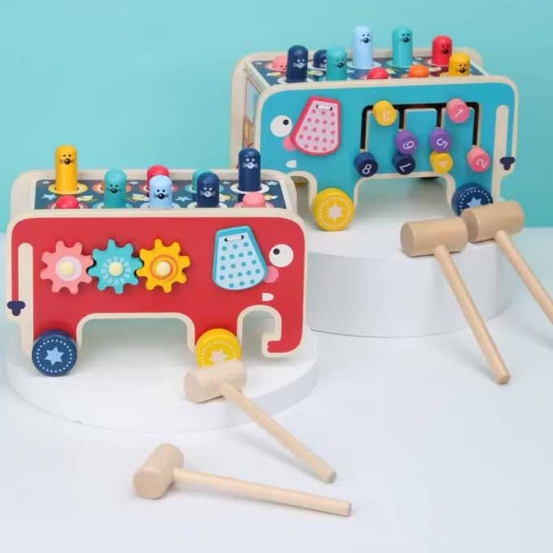 Fun Kids Wooden Music Hammer Toy