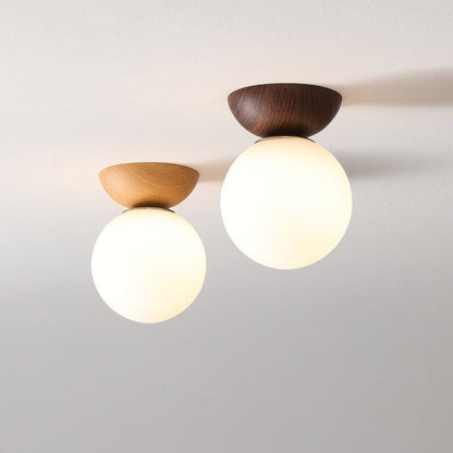 Simple Wooden LED Ceiling Zen Light