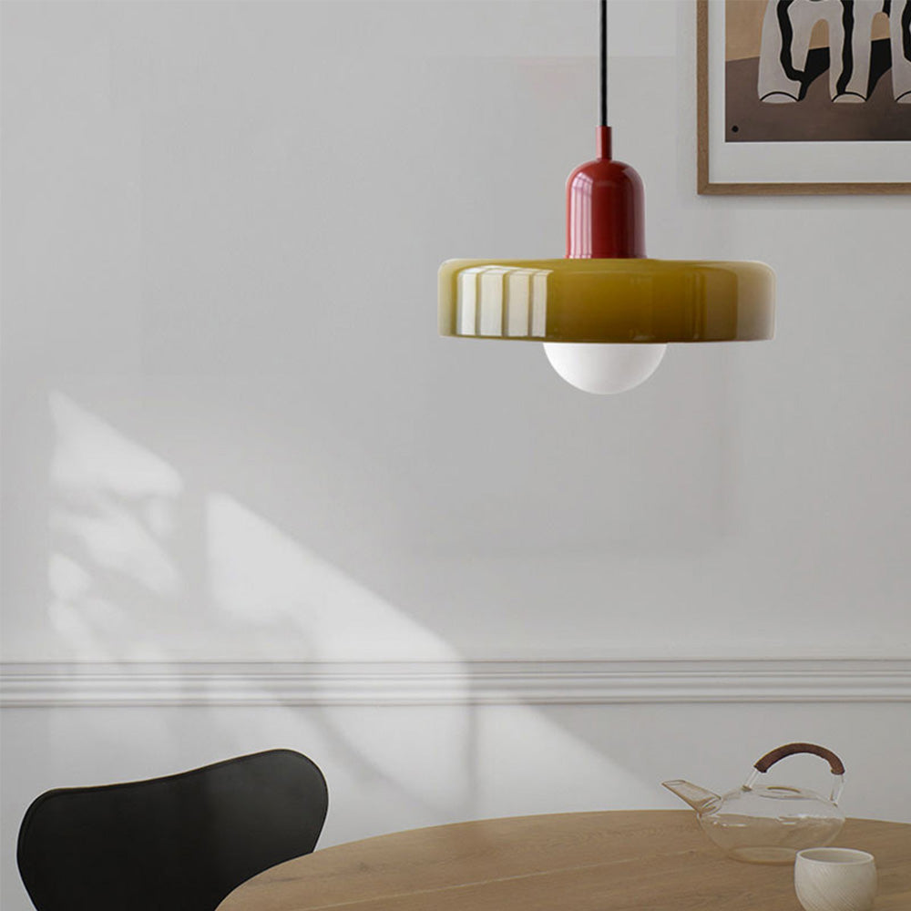 Colorful Glass Drop Ceiling Light Fixture