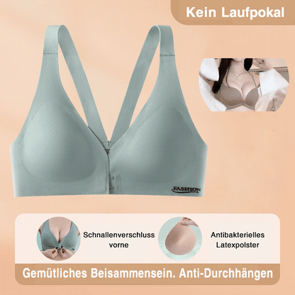 Comfortable Push Up Bra with Front Closure - Fesara
