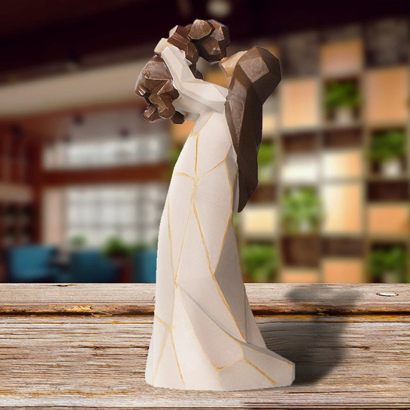 Lovely Dog Friendship Statue Figure