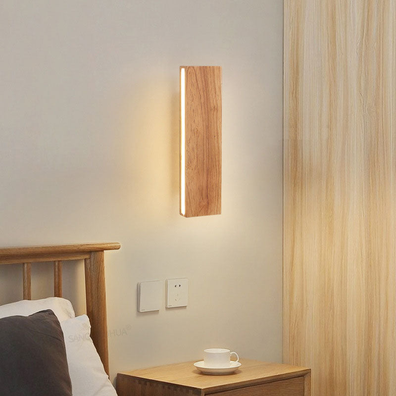 Asian Style LED Wooden Wall Light