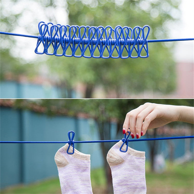 Compact Folding Travel Clothes Drying Rack