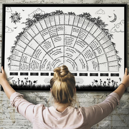 Personalized Heritage Family Tree Wall Art