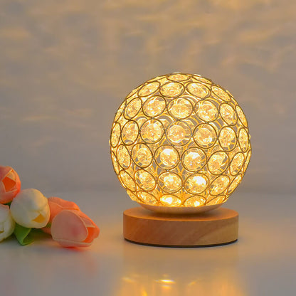 Compact USB Table Lamp with Warm Rechargeable Light