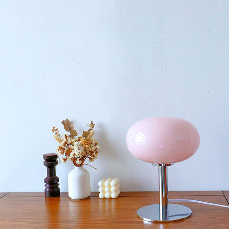Classic Antique Circular Glass Desk Lamp