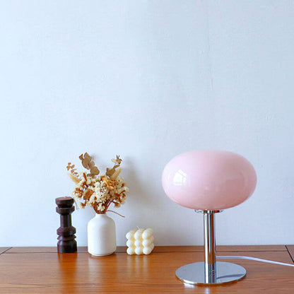 Classic Antique Circular Glass Desk Lamp