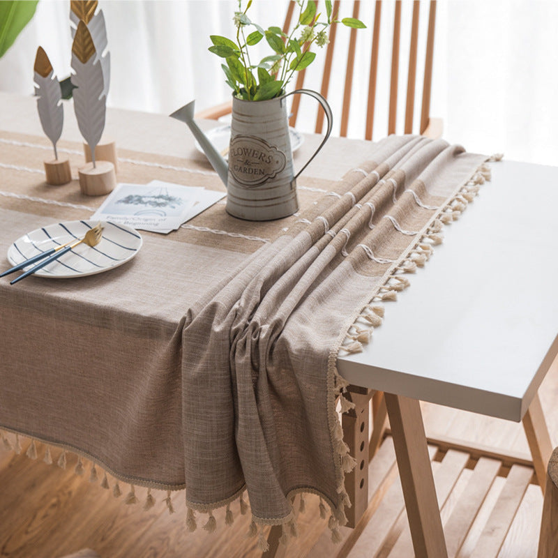 Easy Care Waterproof Tablecloth for Kitchen and Dining