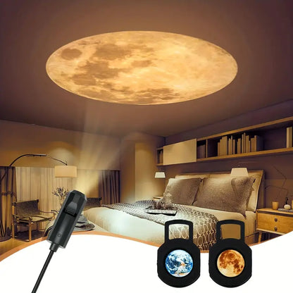 Giant Globe Pendant Lamp Earth Moon Design
