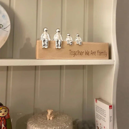 Lovely Family Figurine Sculpture