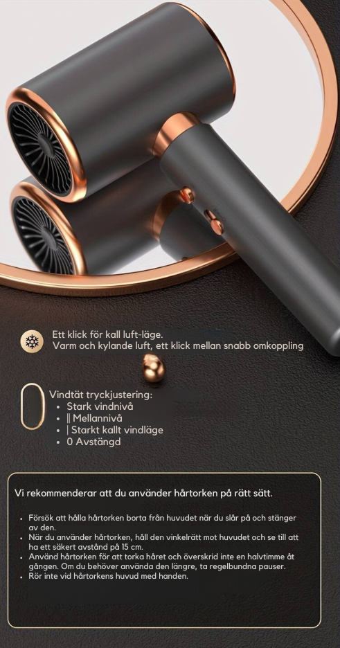 Fast Drying Hair Dryer for Healthy Shiny Hair