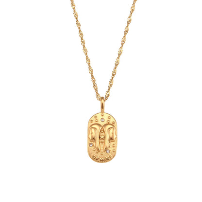 Delicate Astrology Symbol Pendant Necklace