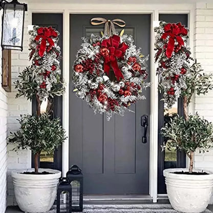Wireless Pre-Lit Christmas Garland with LED Lights & Timer