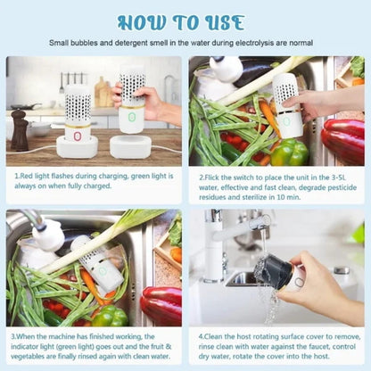 Fresh Food Washer - Removes Bacteria and Pesticides Instantly