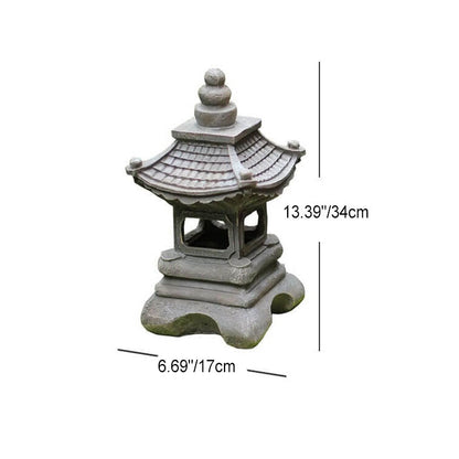 Asian Inspired LED Patio Garden Lamp