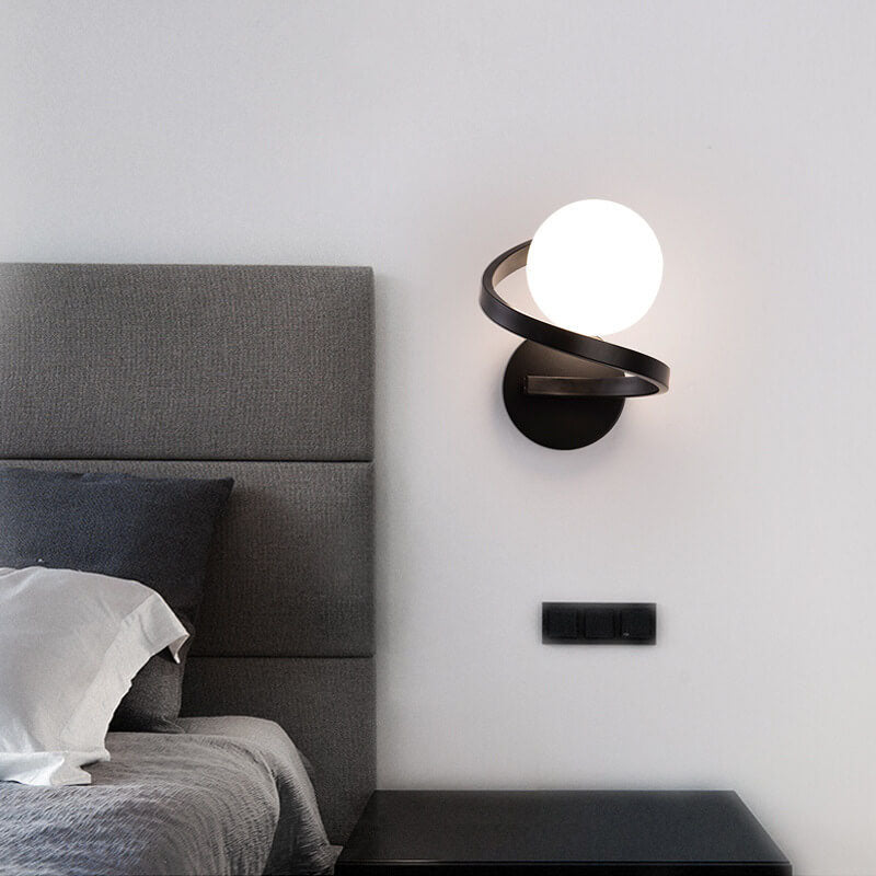 Elegant Metal Arc Wall Lamp - Fesara