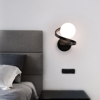 Elegant Metal Arc Wall Lamp - Fesara