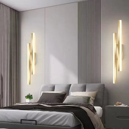 Slim LED Wall Light | Modern Iron Fixture | Adjustable Brightness