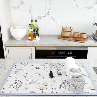 Absorbent Kitchen Counter Drying Mat - Fesara