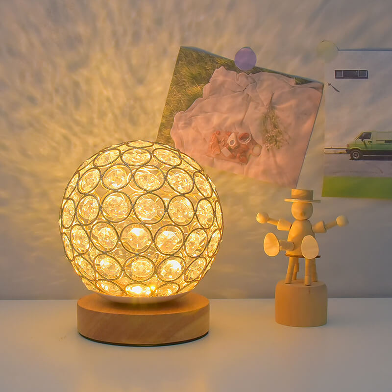 Compact USB Table Lamp with Warm Rechargeable Light