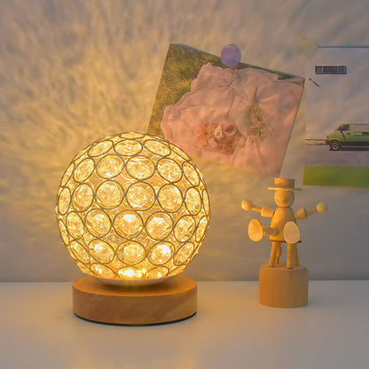Compact USB Table Lamp with Warm Rechargeable Light