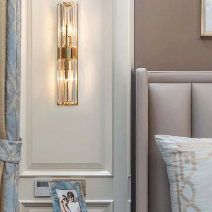 Elegant Sparkle Crystal Wall Lamp - Fesara