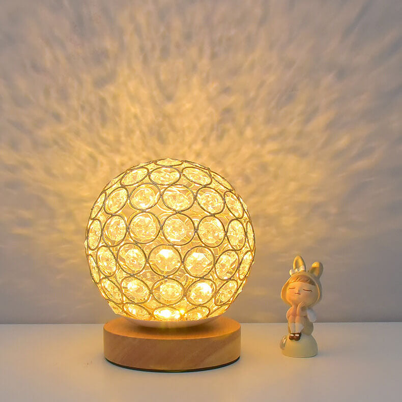 Compact USB Table Lamp with Warm Rechargeable Light